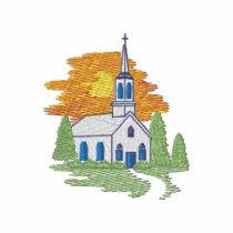 Église de pays polos brodés