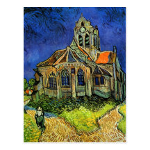 Église de Van Gogh aux beaux-arts d'Auvers (F789) Cartes Postales
