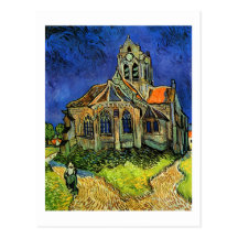 Église de Van Gogh aux beaux-arts d'Auvers (F789) Cartes Postales