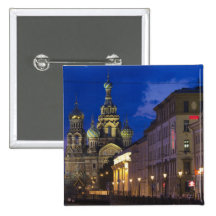 Église du sauveur du sang renversé 3 badges avec agrafe