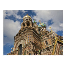 Église du sauveur du sang renversé 4 cartes postales