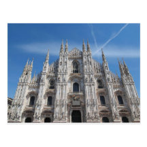 Église gothique de cathédrale de Milan de Di de Du Carte Postale