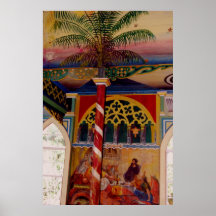 Église peinte historique du St Benoît d'Hawaï Poster