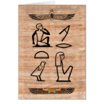 Egyptien Valentine (femme à équiper) Cartes De Vœux