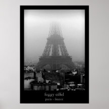 Eiffel brumeux poster