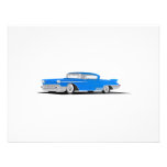 EL 1958 de Cadillac Dorado Invitations Personnalisables