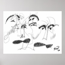 El Bigote del Abuelo/moustache du grand-père Posters