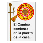 EL Camino De Saint-Jacques-de-Compostelle Cartes De Vœux