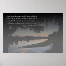 EL Rio Hillsborough d'escroquerie de Filipenses 4- Posters