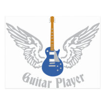 Electric guitar carte postale