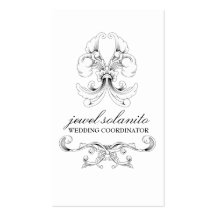 élégance 311-White Luxe Modèle De Carte De Visite