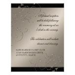 Élégance de cravate noire, invitations de réceptio