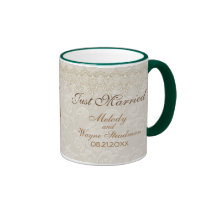 Élégance de damassé tasses