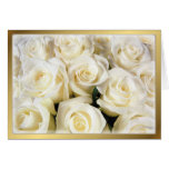 Élégance de rose blanc cartes