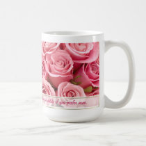 Élégance de rose de rose - personnaliser tasses