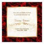 Élégance de rose rouge - douche faire-parts