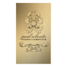 élégance Luxe du diamant 311-Gold Modèle De Carte De Visite