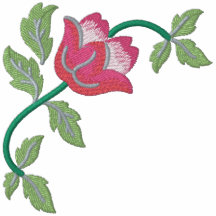 Élégance rose polos brodés