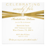 Elegant 75th Birthday Party Invitations