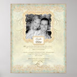 Élégant baroque de chapitre d'amour de photographi poster
