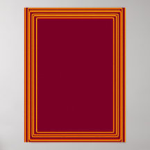 Elegant Template with Border Dark Purple Poster