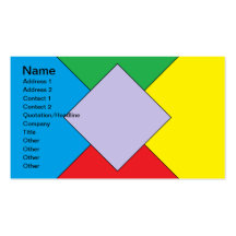 Éléments géométriques cartes de visite personnelles