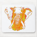 Éléphant africain d'art de bruit tapis de souris