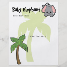 Éléphant Cutie de bébé Tract Personnalisé
