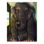Éléphant dans la chambre cartes postales