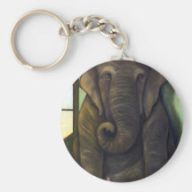 Éléphant dans la chambre porte-clefs