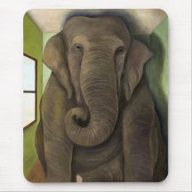 Éléphant dans la chambre tapis de souris