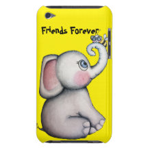 Éléphant de bébé avec le jaune de caisse d'iPod d' Coque iPod Touch Case-Mate