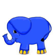 Éléphant de bleu de sculpture en photo photos en relief