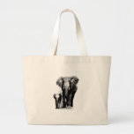 Éléphant de BW et éléphant de bébé Sacs