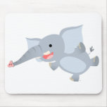 Éléphant de flottement Mousepad de bande dessinée tapis de souris