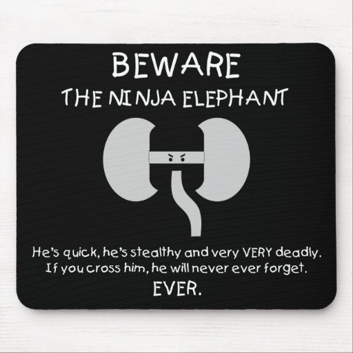 Éléphant de Ninja ! Tapis De Souris