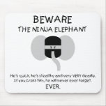 Éléphant de Ninja ! Tapis De Souris