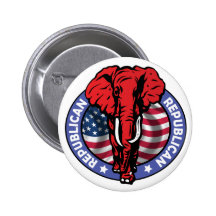 Éléphant de Parti Républicain - McCain Pin's Avec Agrafe