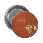 Éléphant de safari badge avec épingle