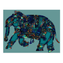 Éléphant d'onyx cartes postales