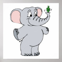 Éléphant Dreidel Affiche