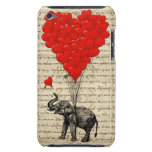 Éléphant et ballons en forme de coeur coque iPod Case-Mate 