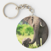 Éléphant et bébé porte-clés