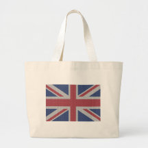 Éléphant Fourre-tout de drapeau d'Union Jack Sac En Toile