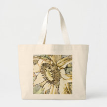 Éléphant Fourre-tout de tournesol Sac