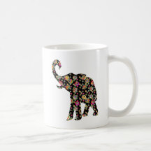 Éléphant hippie tasses