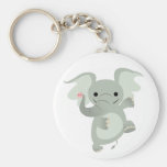 Éléphant Keychain de bande dessinée de danse porte-clés