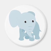 Éléphant mignon de bébé aimant pour réfrigérateur