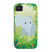 Éléphant mignon de bébé étui Case-Mate iPhone 4