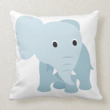 Éléphant mignon de bébé oreiller